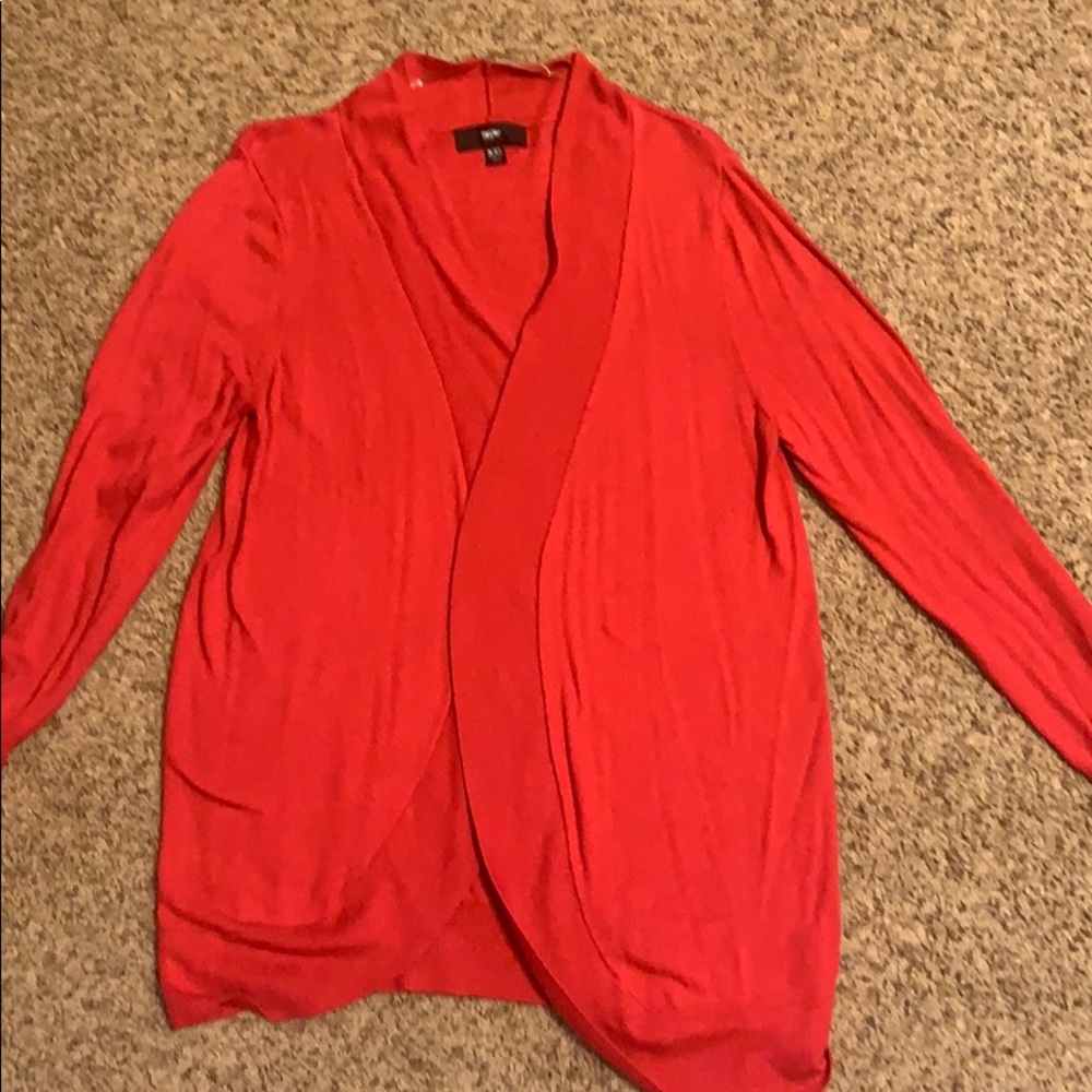 Mossimo red cocoon cardigan size XXL